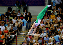 İdman gimnastikası üzrə fərdi çoxnövçülük yarışlarının finalı keçirilir. Bakı, Azərbaycan, 18 iyun 2015